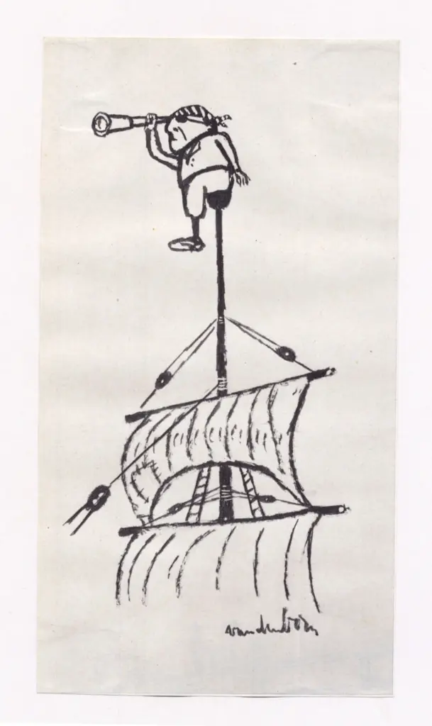 Van Der Born, Bob , Pirata che scruta l'orizzonte