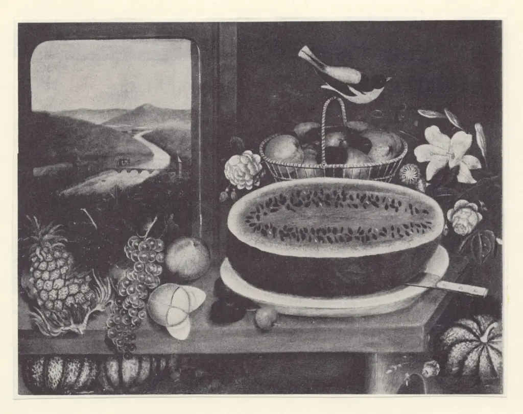 Anonimo , Wagguno - sec. XIX - Frutas y jilguero , fronte