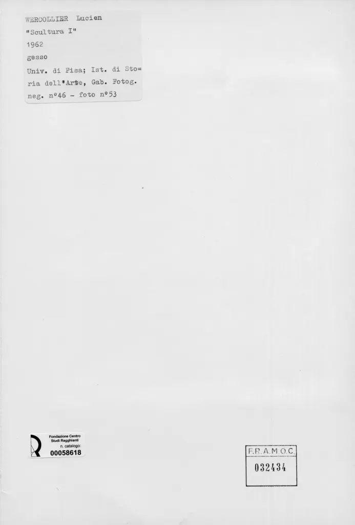 Universit&agrave; di Pisa. Dipartimento di Storia delle Arti , retro