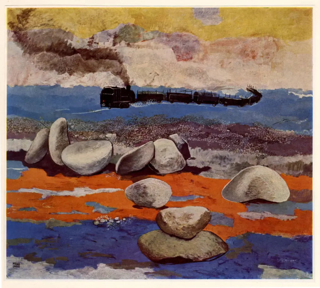 Anonimo , Banovici, Br&egrave;ko - sec. XX - Il treno , fronte