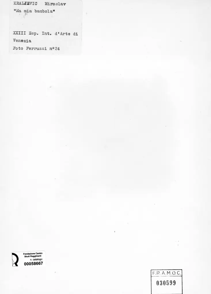 Fotografia Ferruzzi , Kraljevic, Miroslav - sec. XX - La mia bambola , retro