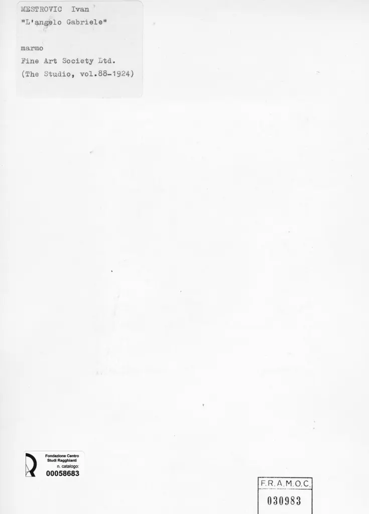 Anonimo , Mestrovic, Ivan , retro