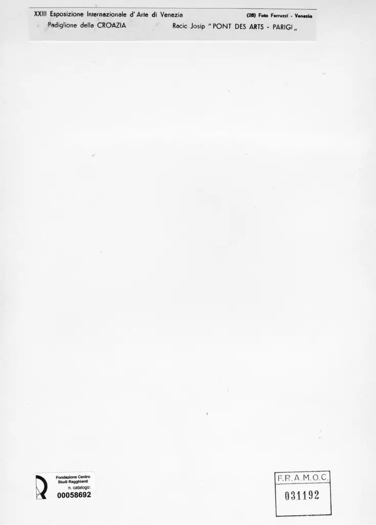 Fotografia Ferruzzi , Racic, Josip - sec. XX - Ponts Des Arts, Parigi , retro