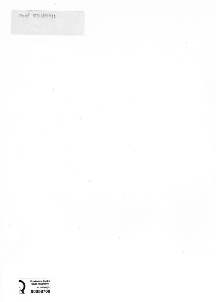 Anonimo , Sumanovic, Sava - sec. XX - Paesaggio , retro