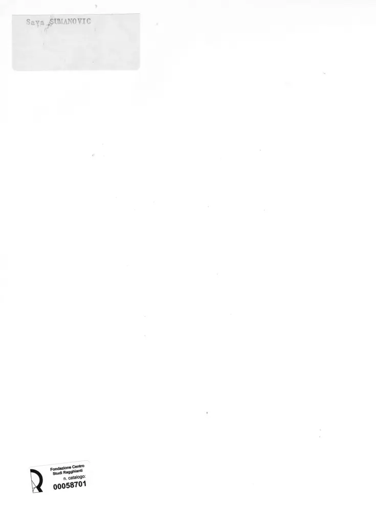 Anonimo , Sumanovic, Sava - sec. XX - Natura morta , retro