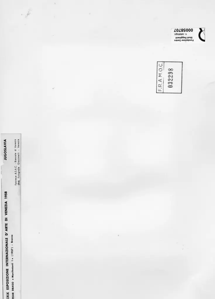 Giacomelli , Trsar, Drago - sec. XX - Manifestanti , retro