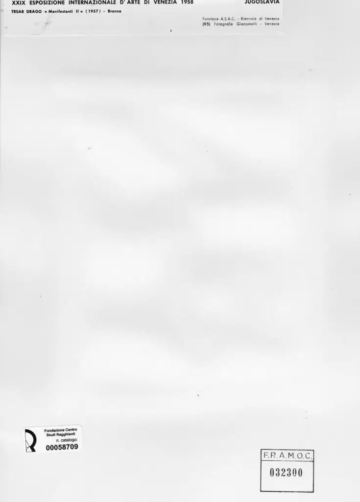 Anonimo , Trsar, Drago - sec. XX - Manifestanti II , retro