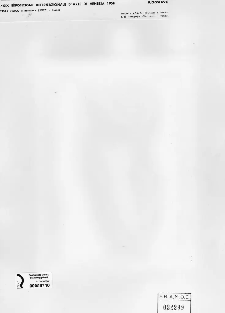 Giacomelli , Trsar, Drago - sec. XX - Incontro , retro