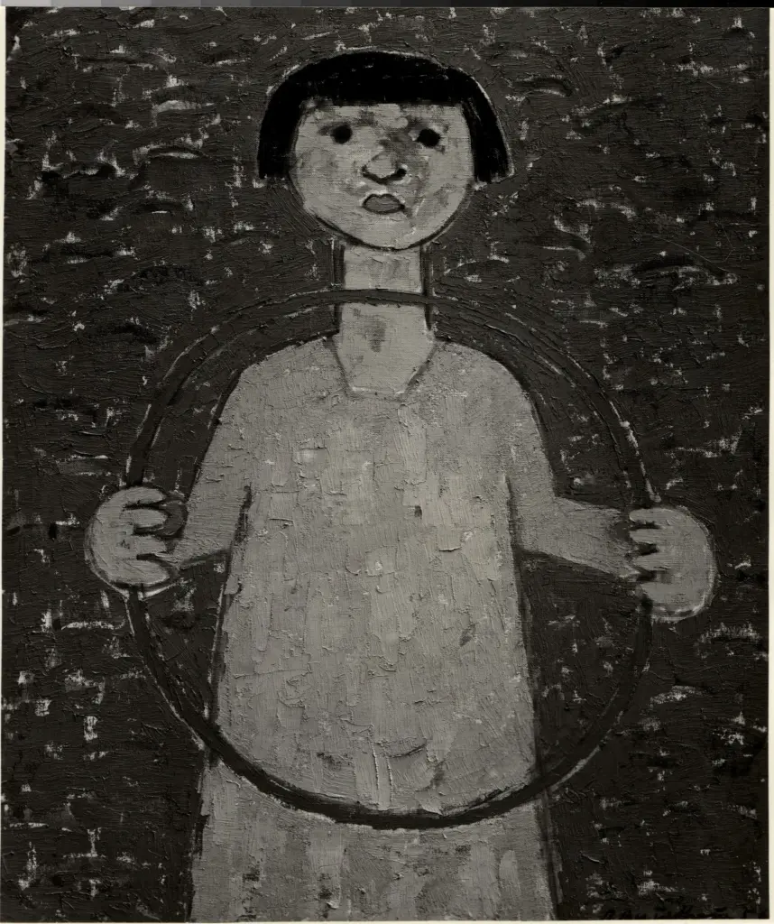 A.F.I. Agenzia Fotografica Industriale , Vujaklija, Lazar - sec. XX - Ragazza con cerchio , fronte