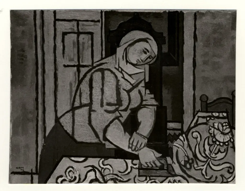 Anonimo , Nouroullahy, Lazar - sec. XX - Repasseuse , fronte