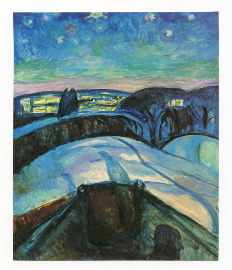 Anonimo , Munch, Edvard - sec. XX - Notte stellata , fronte