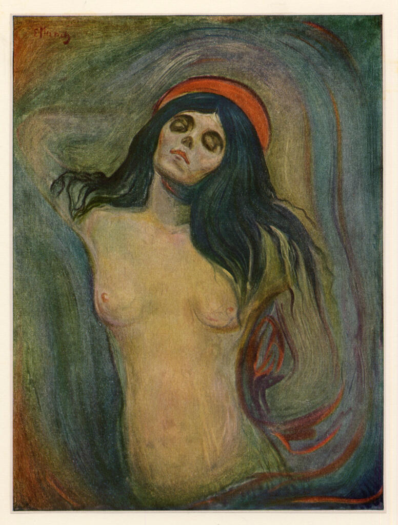 Anonimo , Munch, Edvard - sec. XIX - Madonna , fronte
