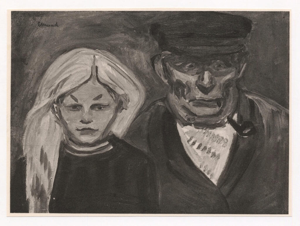 Munch, Edvard , Alter Mann und Mädchen