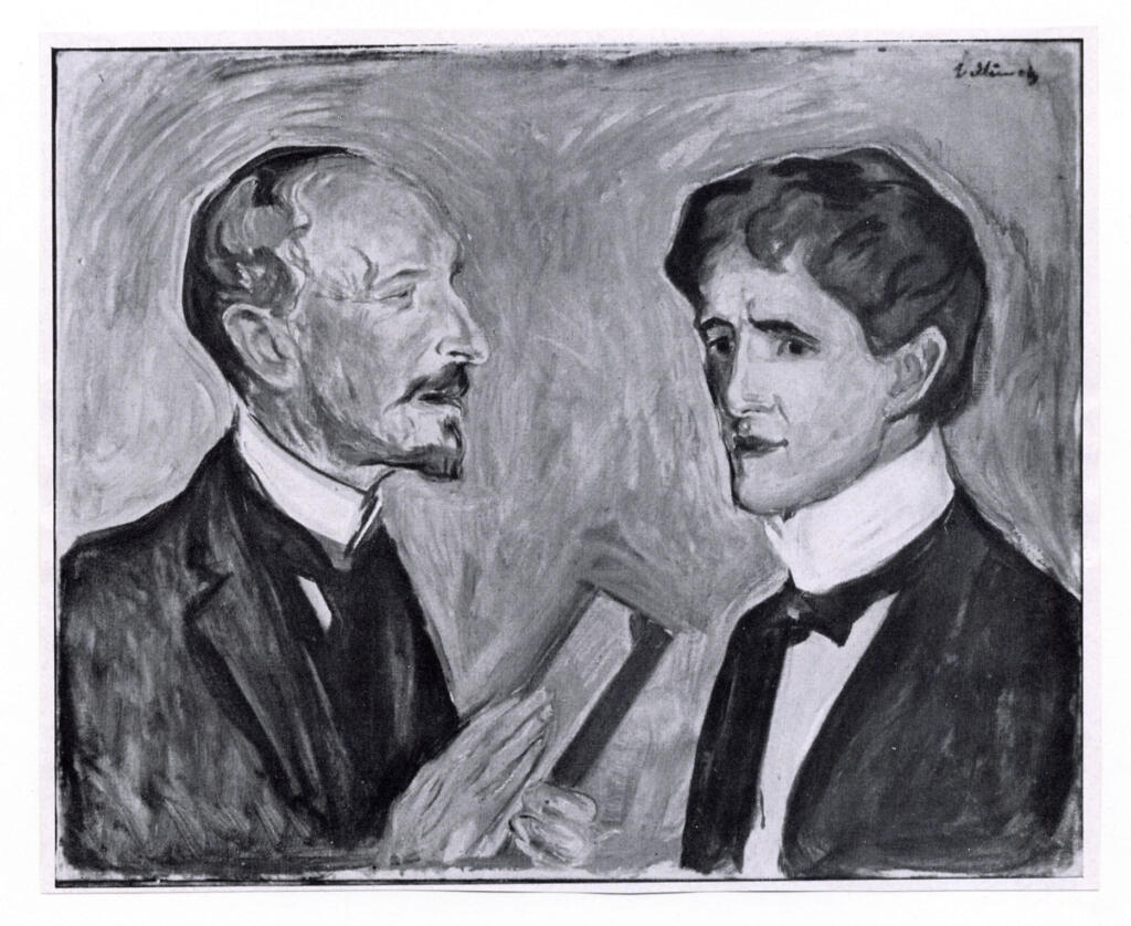 Munch, Edvard , Doppelbildnis Albert Kollmann Und Sten Drevsen -