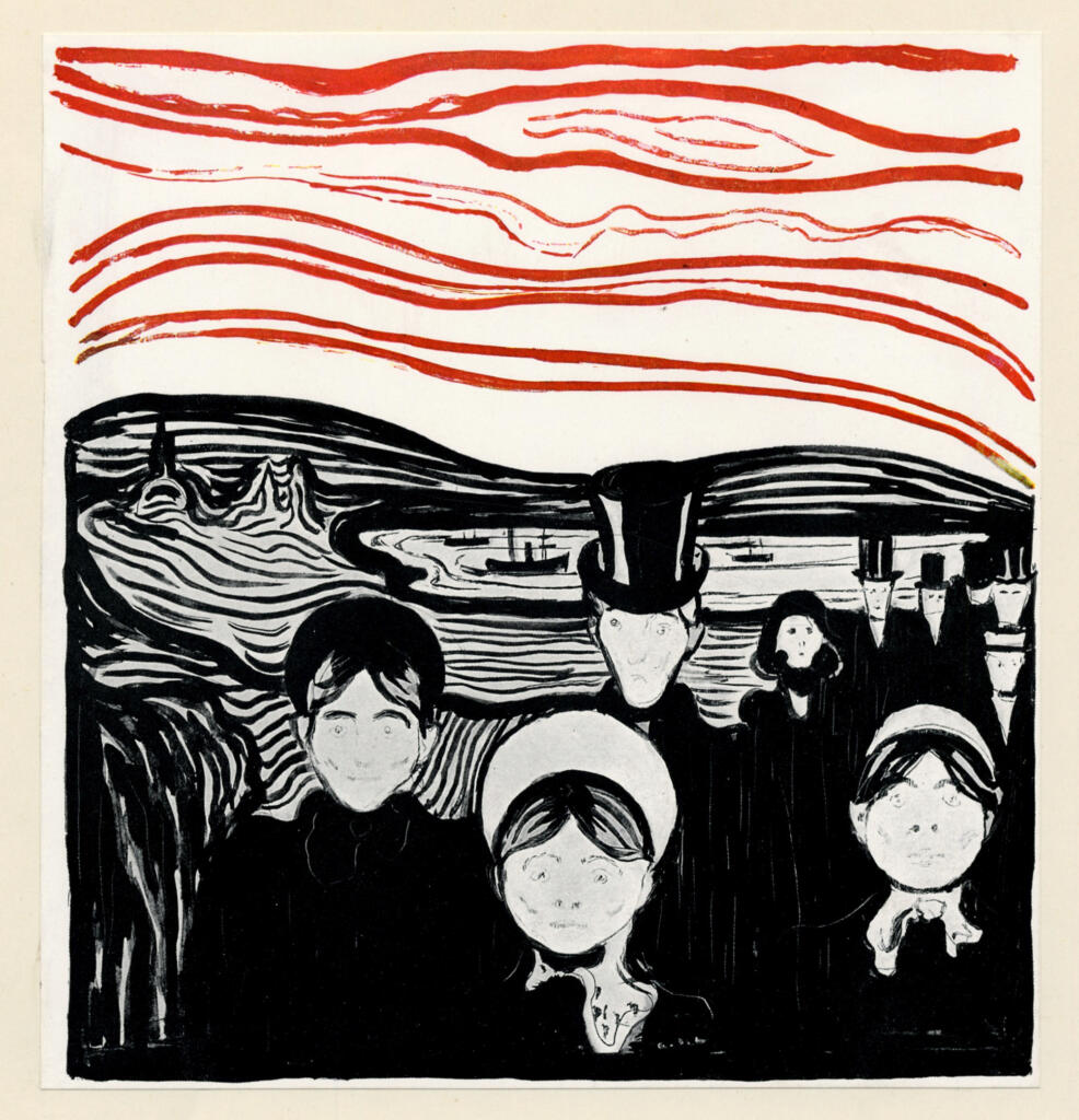 Anonimo , Munch, Edvard - sec. XIX - Ansia , fronte