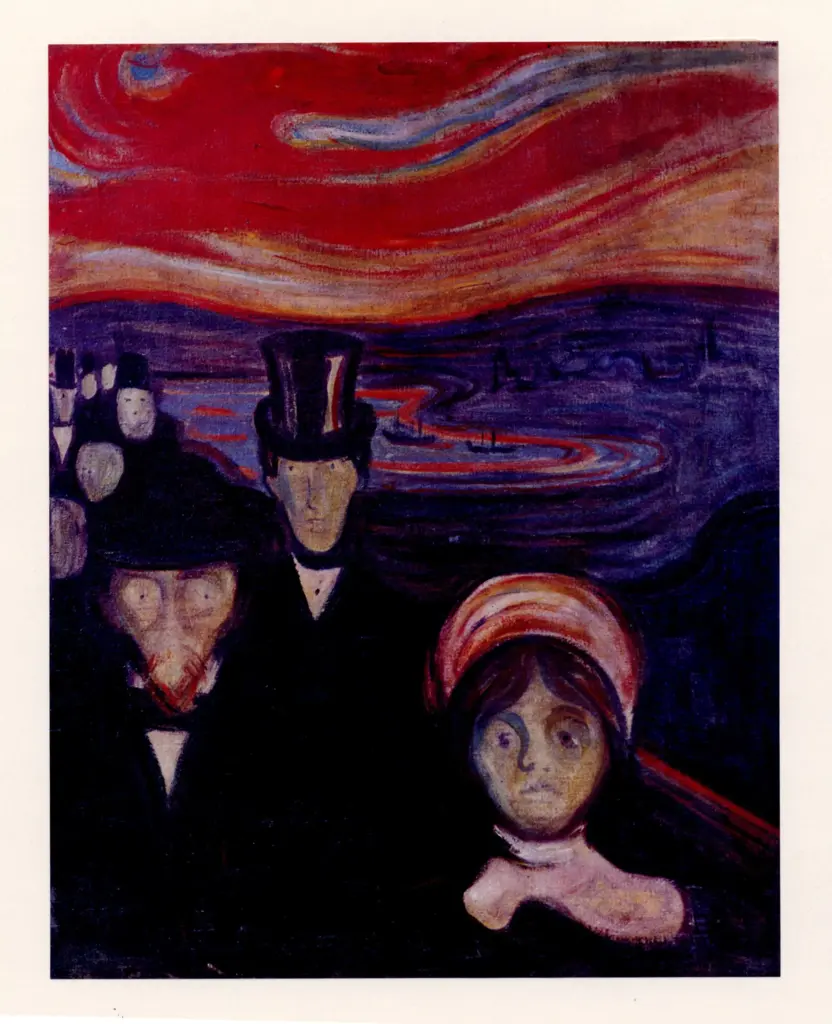 Anonimo , Munch, Edvard - sec. XIX - Angstgef&uuml;hl , fronte