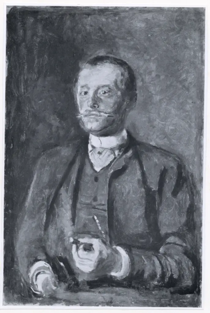 Anonimo , Munch, Edvard - sec. XIX - Ritratto del Colonnello Georg Stang , fronte