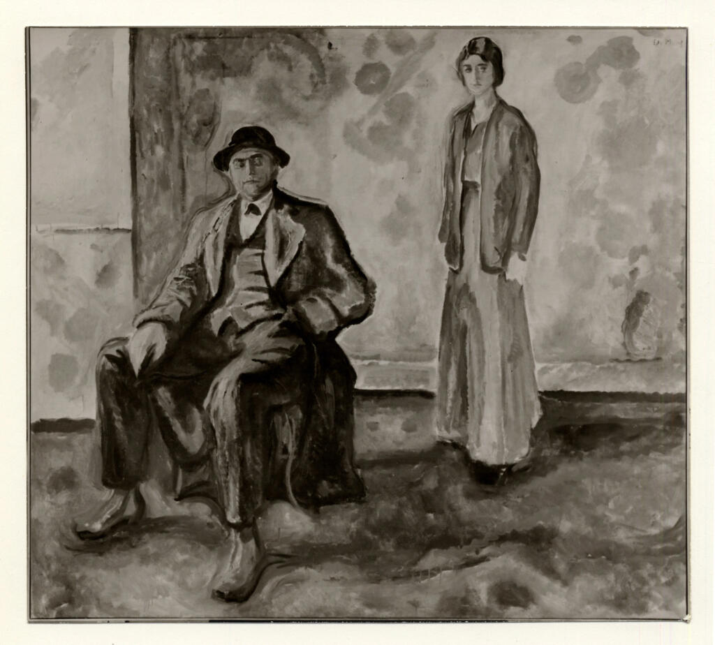 Rheinisches Bildarchiv , Munch, Edvard - sec. XX - Figure in un interno , fronte