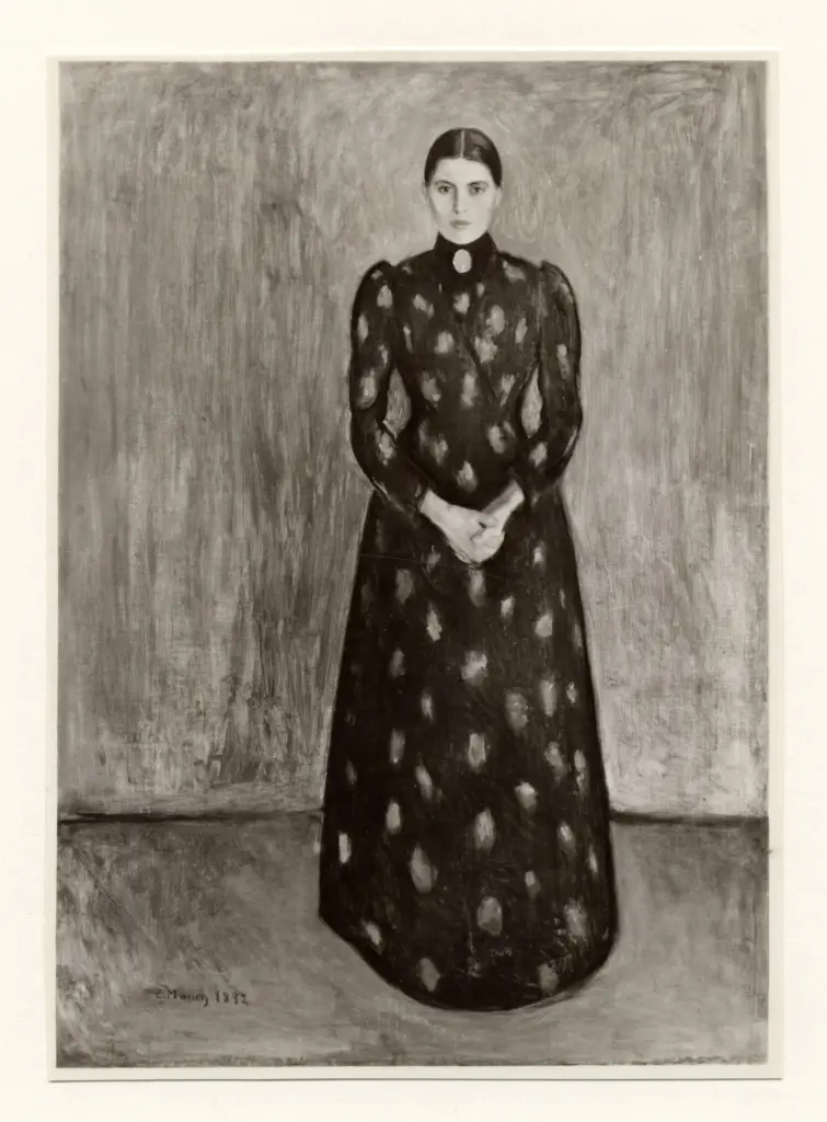 Anonimo , Munch, Edvard - sec. XIX - La sorella Inger , fronte