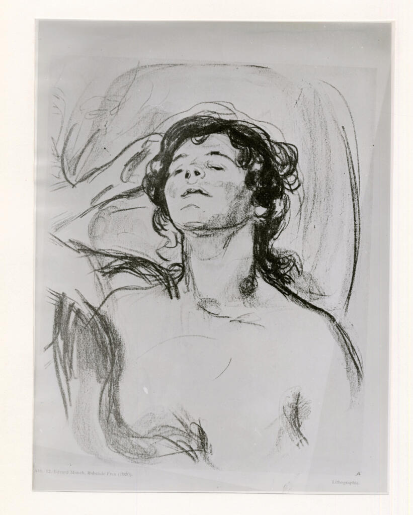 Anonimo , Munch, Edvard - sec. XX - Ruhende Frau , fronte