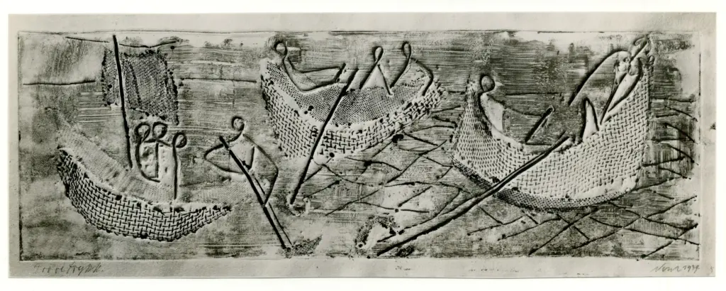 Nesch, Rolf , Ragazzi in barca (isole Lofoti)