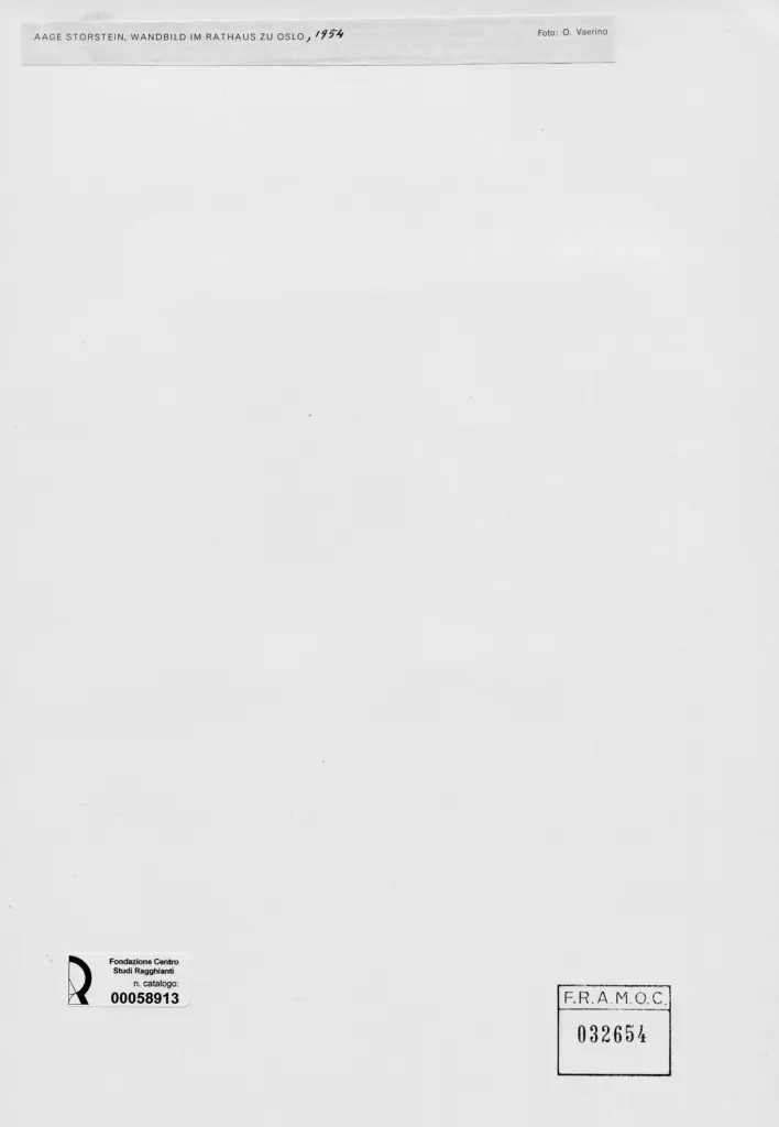 Vaering, O. , Storstein, Aage - sec. XX - Wandbild , retro