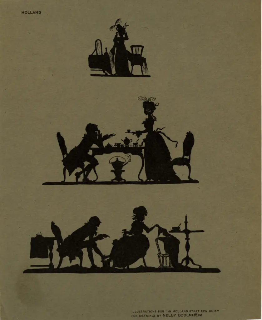 Anonimo , Bodenheim, Nelly - sec. XIX - Illustrazioni per "In Holland staat een huis" , fronte