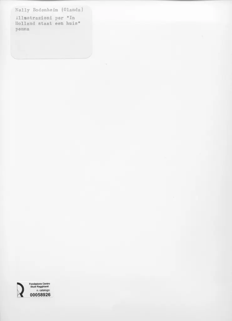 Anonimo , Bodenheim, Nelly - sec. XIX - Illustrazioni per "In Holland staat een huis" , retro