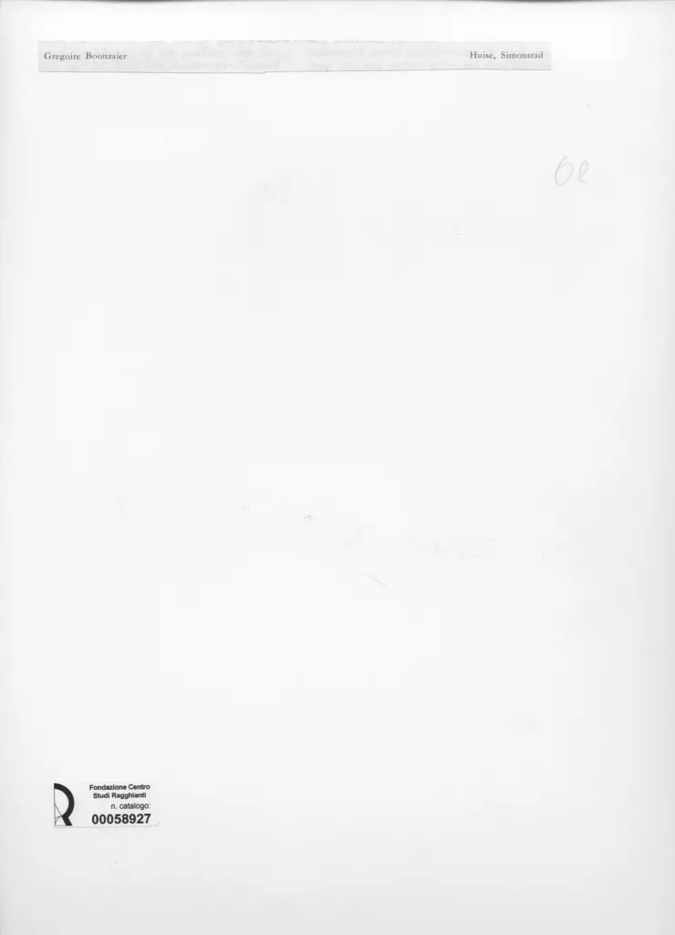 Anonimo , Boonzaier, Gregoire - sec. XIX - Huise, Simonstad , retro