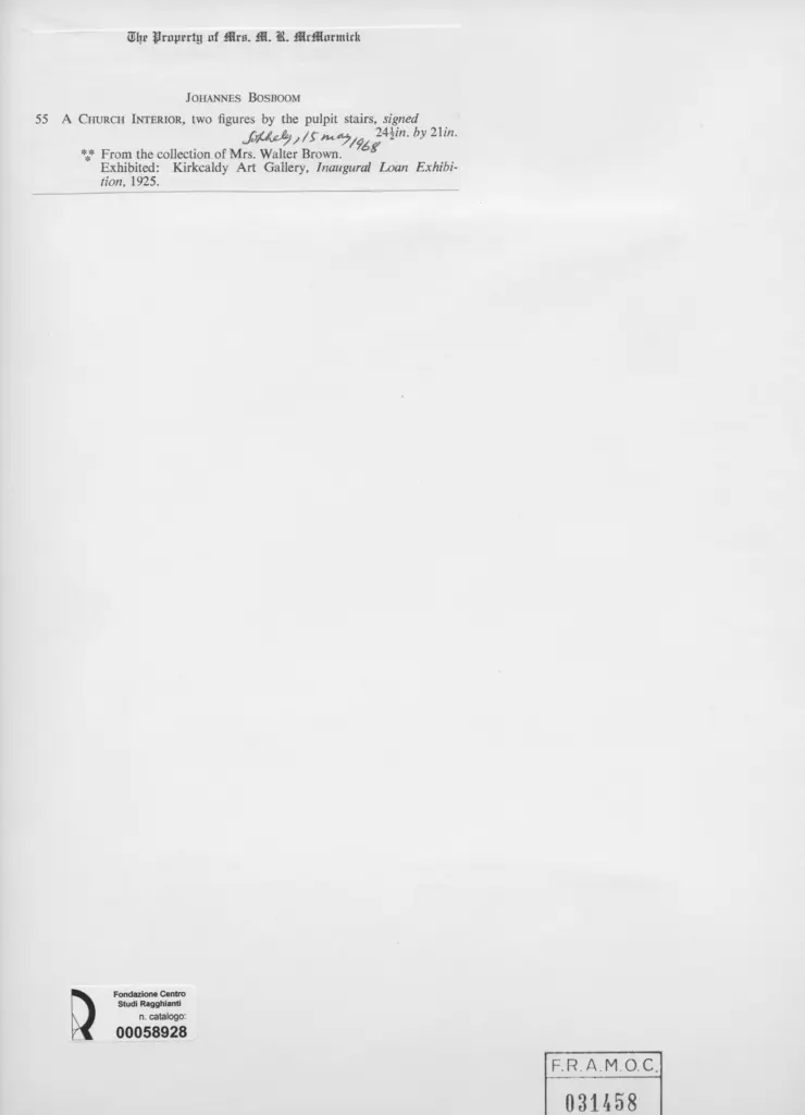 Anonimo , Bosboom, Johannes - sec. XIX - A Church Interior , retro