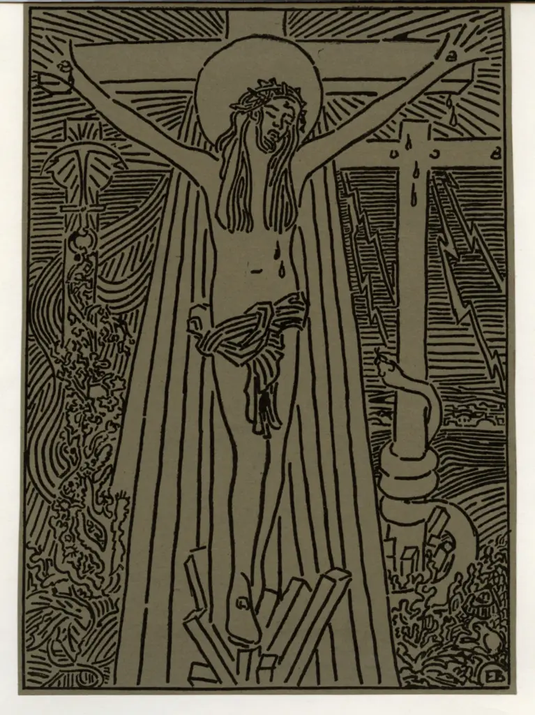 Anonimo , Bosch, Etienne - sec. XIX - Christus , fronte