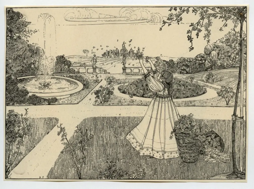 Anonimo , Cramer, Rie - sec. XIX - Illustration for the Little Diamond Princess , fronte