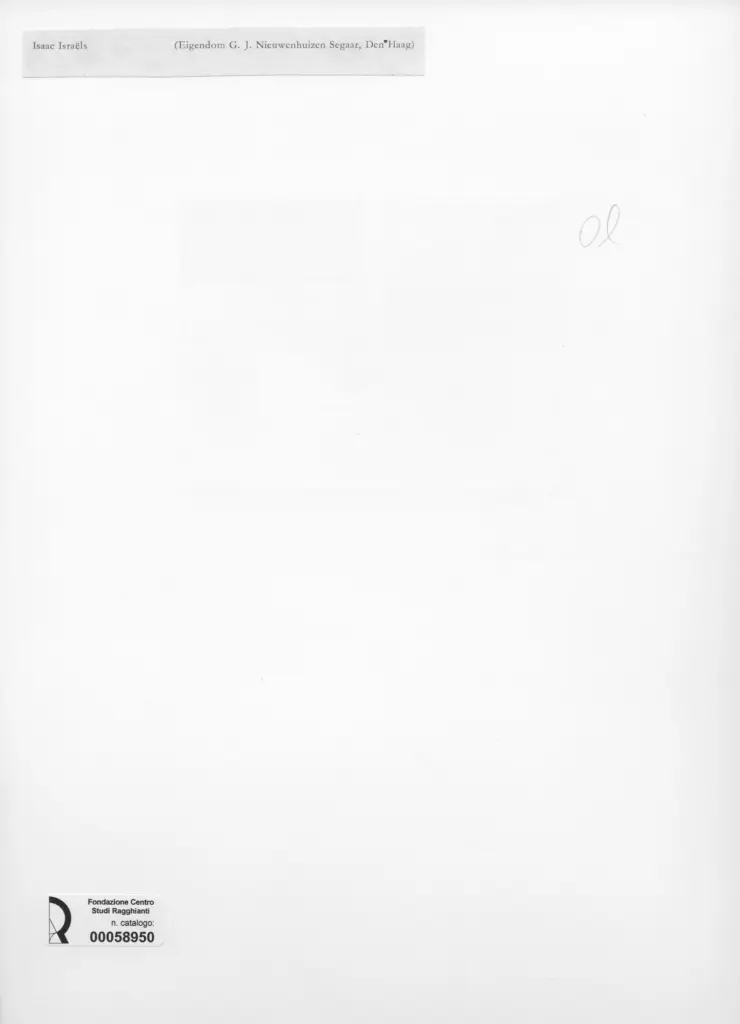 Anonimo , Israels, Isaac - sec. XIX - Donna che riposa , retro