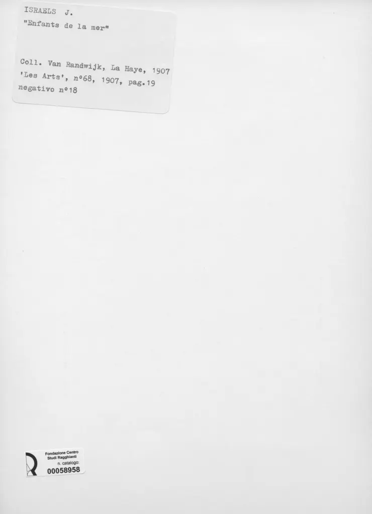 Anonimo , Israels, Josef , retro