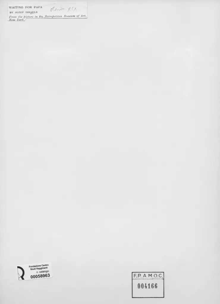 Anonimo , Israels, Josef - sec. XIX - Waiting for papa , retro