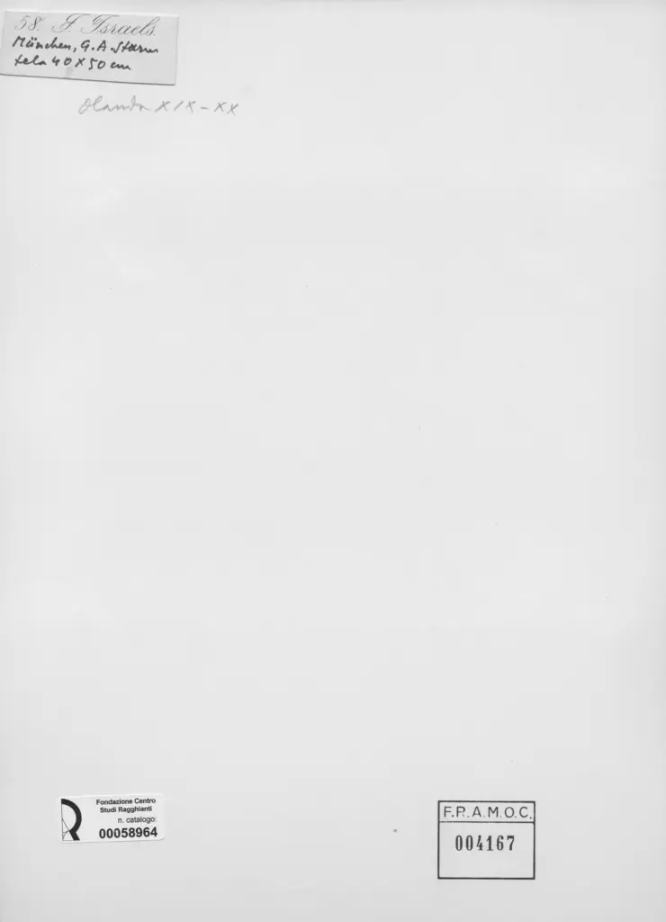 Anonimo , Israels, Josef - sec. XIX - Bambino che gioca , retro