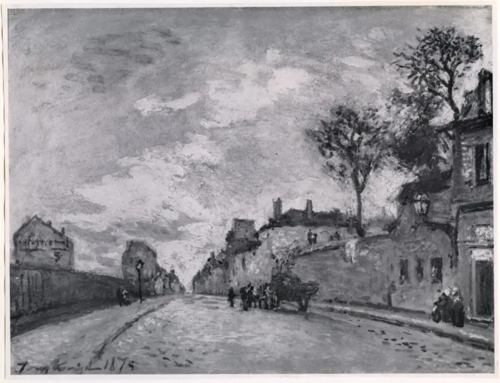 Anonimo , Jongkind, Johan Barthold - sec. XIX - Rue &agrave; Paris , fronte