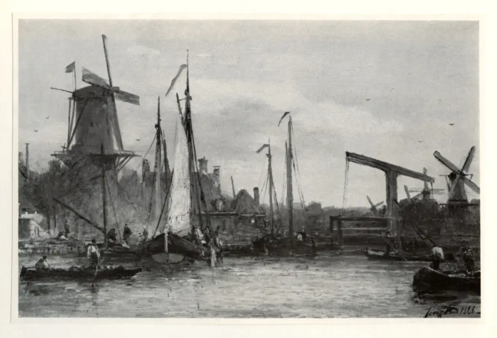 Anonimo , Jongkind, Johan Barthold - sec. XIX - Ecluse en Hollande , fronte