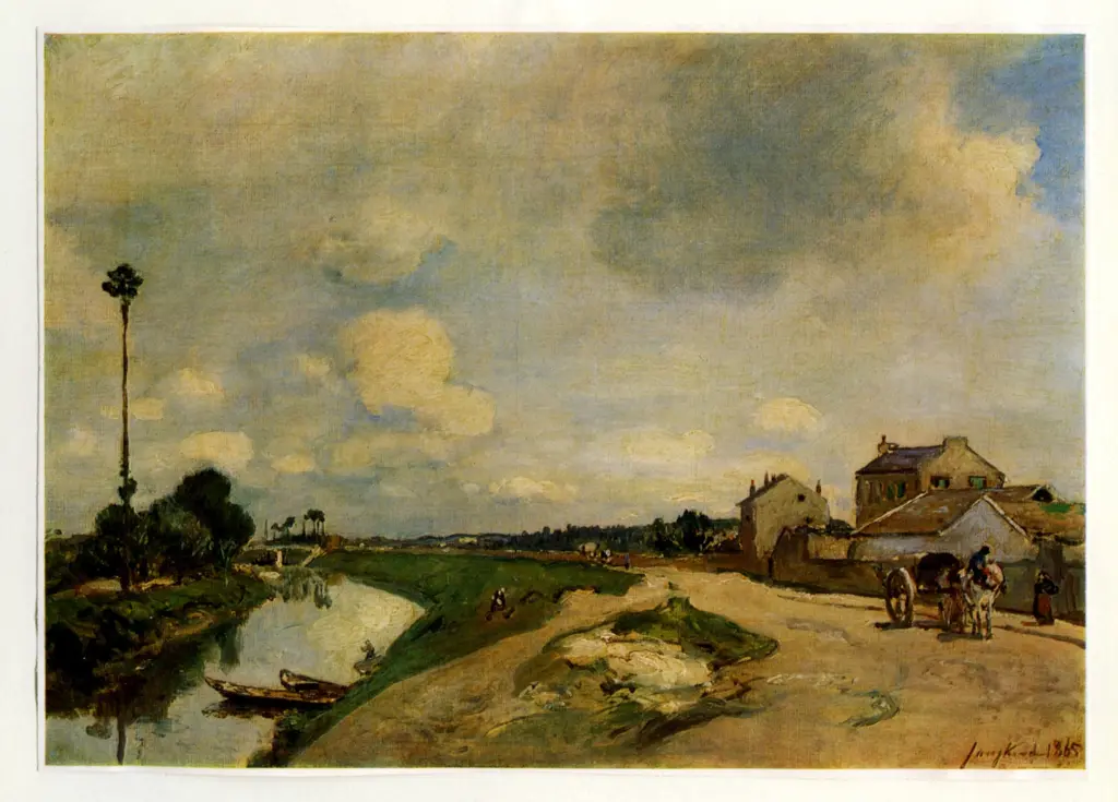 Anonimo , Jongkind, Johan Barthold - sec. XIX - Paysage de Bas Meudon , fronte