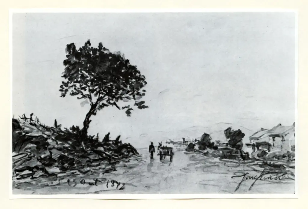 Anonimo, Anonimo , Jongkind, Johan Barthold - sec. XIX - Chemin de Campagne , fronte