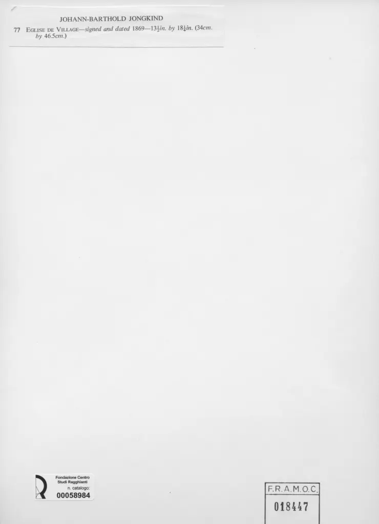 Anonimo, Anonimo , Jongkind, Johan Barthold - sec. XIX - , retro