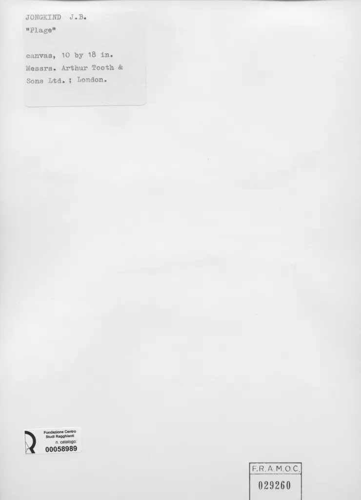 Anonimo , Jongkind, Johan Barthold , retro