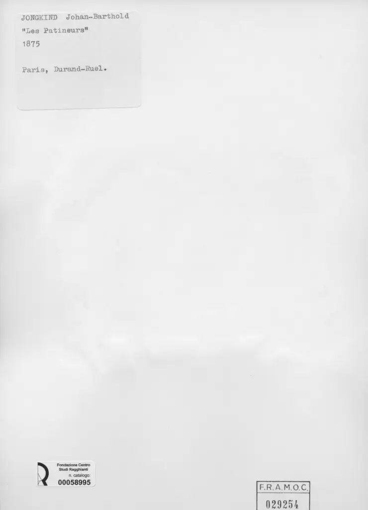 Anonimo , Jongkind, Johan Barthold - sec. XIX - Les Patineurs , retro
