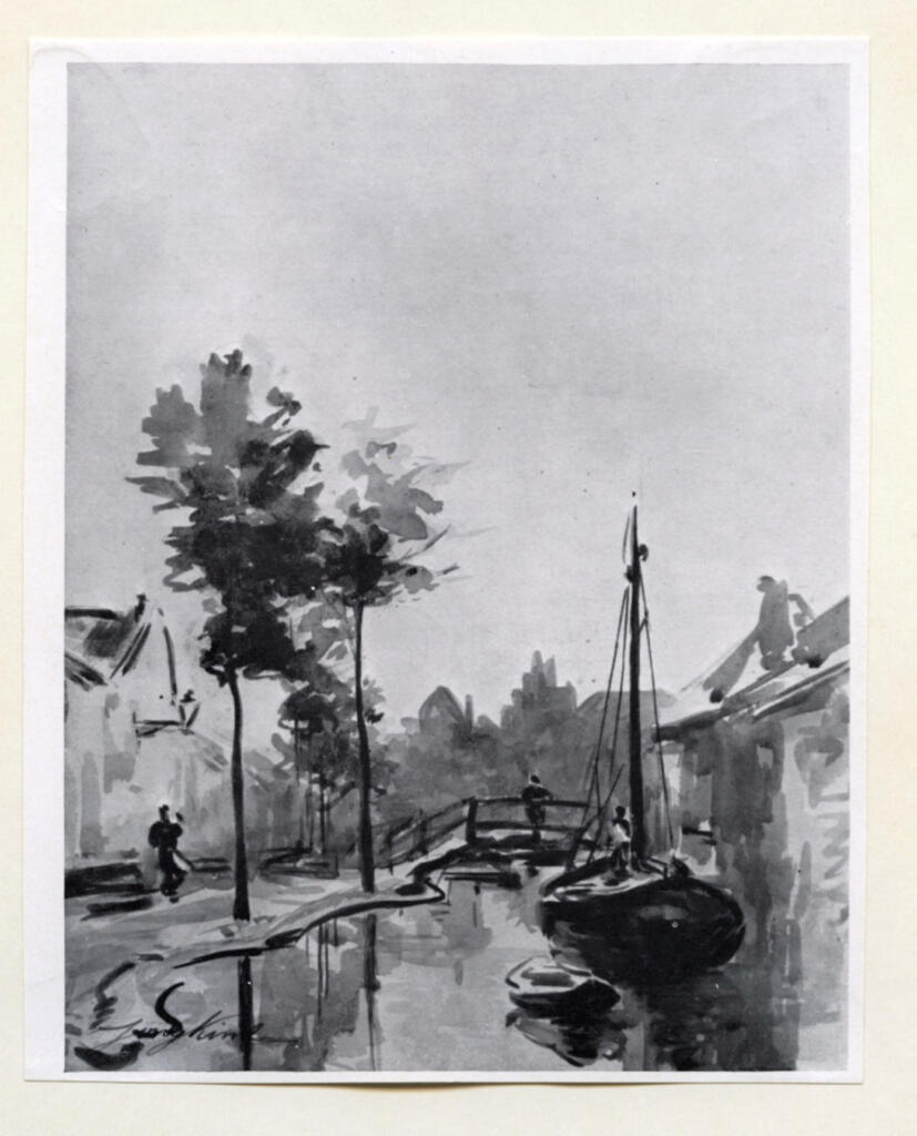 Jongkind, Johan Barthold , Un canal en Hollande -