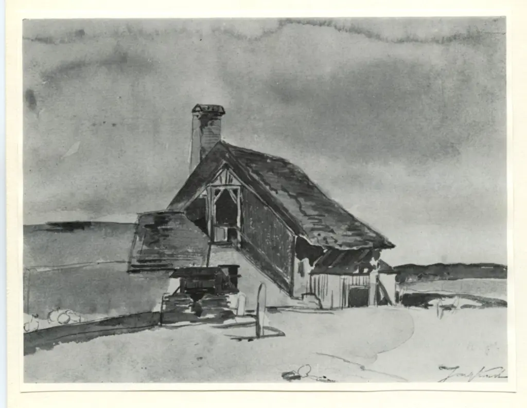 Anonimo , Jongkind, Johan Barthold - sec. XIX - La ferme , fronte