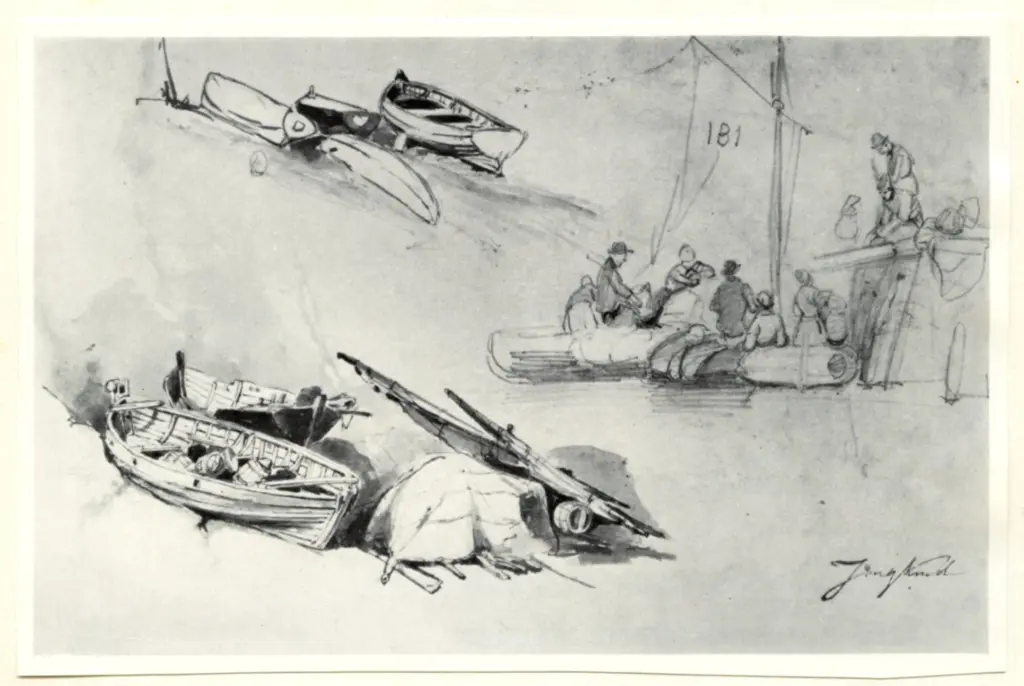 Anonimo , Jongkind, Johan Barthold - sec. XIX - &Eacute;tudes de Barques et de Personnages , fronte