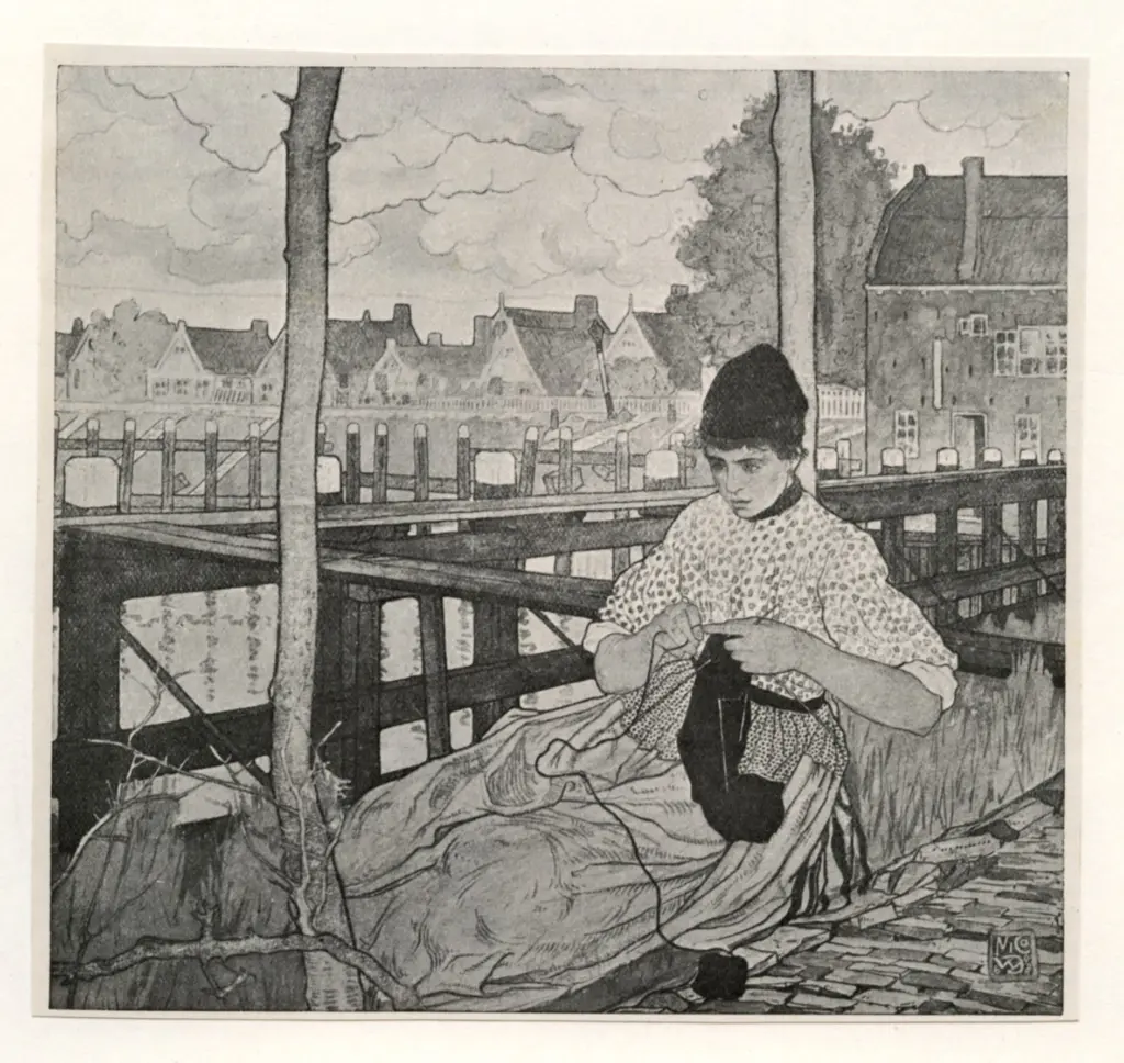 Jungmann, Nico , Ragazza che lavora