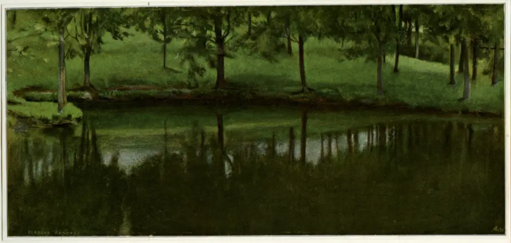 Khnopff, Fernand , L'etang de Menil