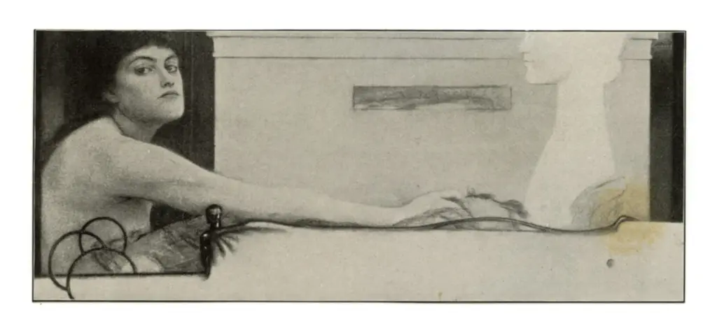 Khnopff, Fernand , L'offrande