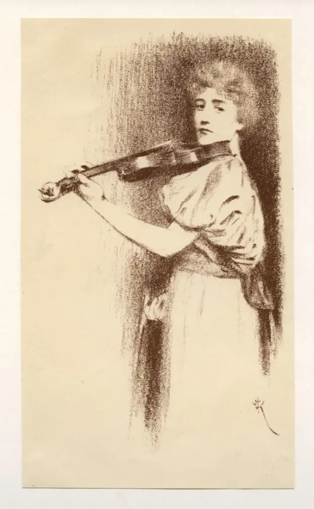 Khnopff, Fernand , Auto-lithograph